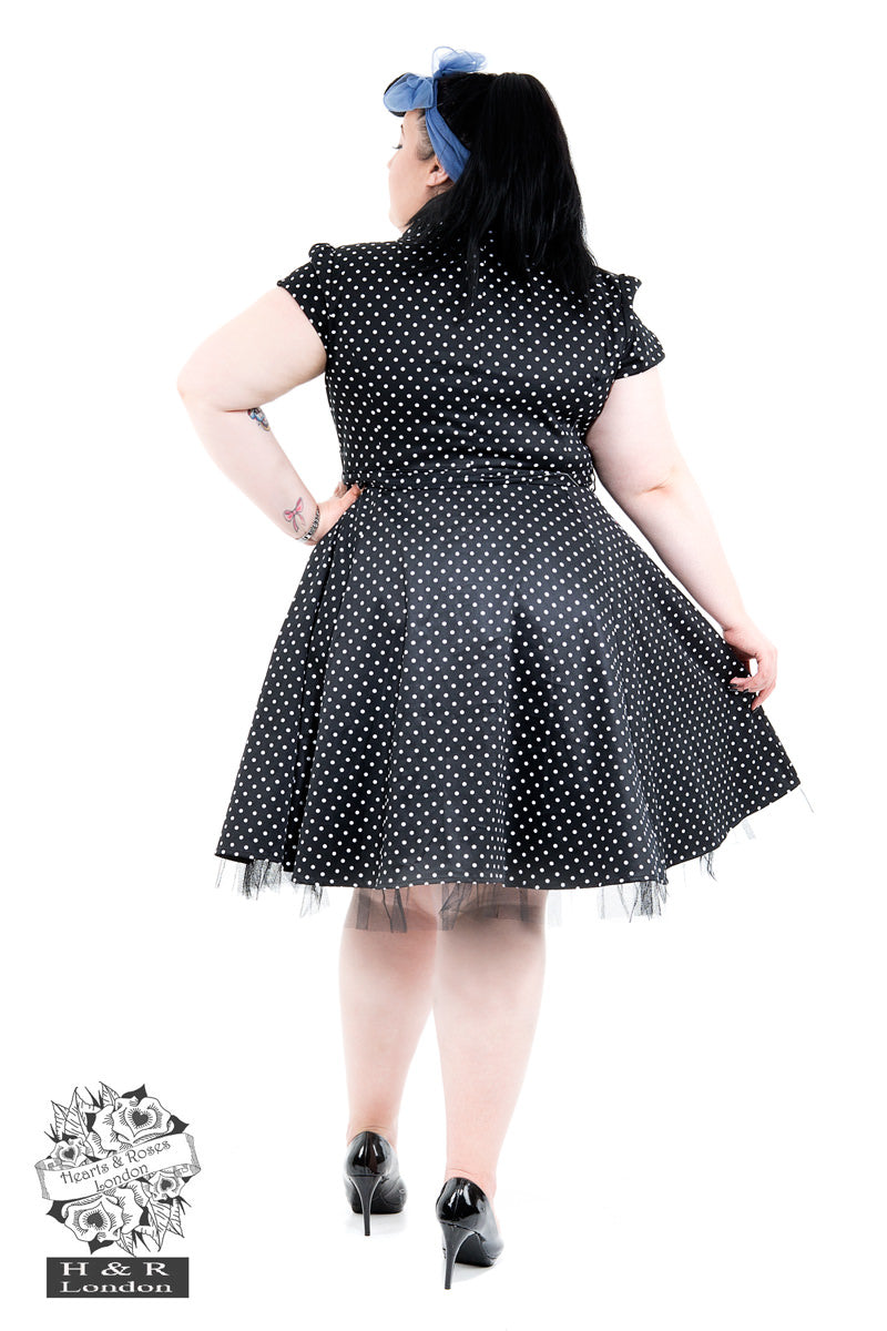 Black and white shop polka dot tea dress