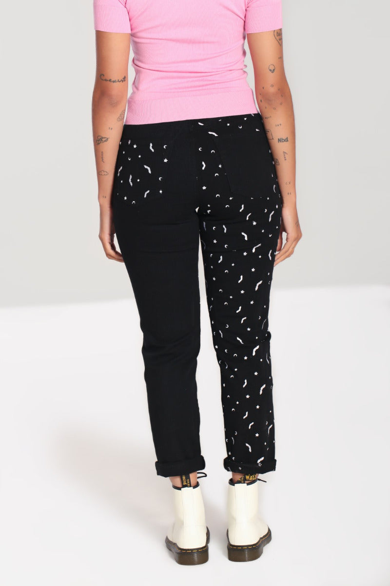 Black polka hot sale dot jeans